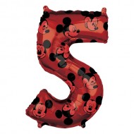 Disney Mickey Mouse Red 5 Shaped Balloon